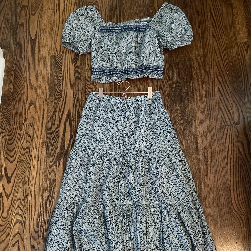 Madewell Skirt and Top Set